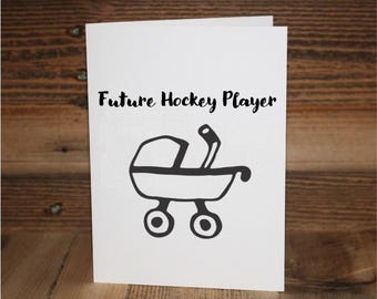 Hockey Baby Greeting Card