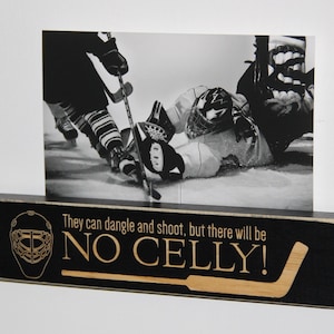 Hockey Goalie Photo Frame, Fun Gift for Goalie, Hockey Goalie Sign, Cool Hockey Goalie Room Decor, Hockey Goalie Mom, Hockey Goalie Bedroom