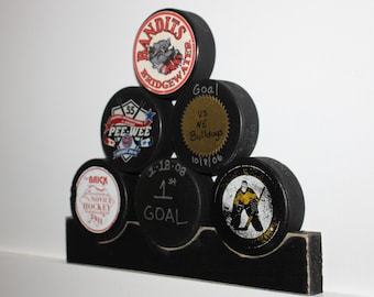 Hockey Stick Puck Display