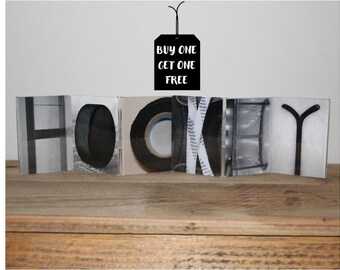 "HOCKEY" Letter Art Frame