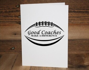 Football Coach Greeting Card