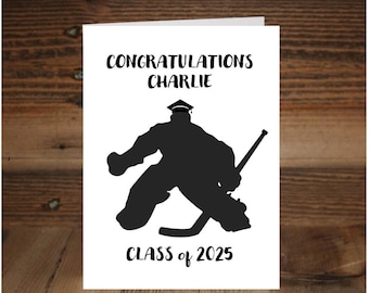 Hockey Graduation Card
