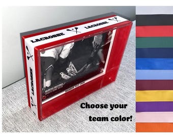 Lacrosse Custom Photo Frame, Team Colors, 4x6