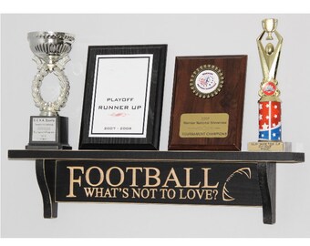 Football Trophy Shelf