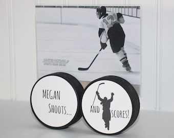 Hockey Puck Photo Display