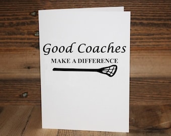 Lacrosse Coach Greeting Card