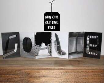 "GOALIE" - Letter Art Frame