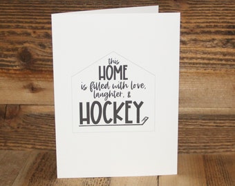 Hockey Greeting Card