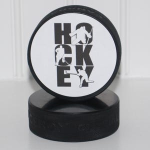 Hockey Puck Sign, Fun Gift for Hockey Player, Cool Hockey Room Decor, Cute Hockey Birthday Gift, Hockey Bedroom, Hockey Mom Gift, Hockey Dad