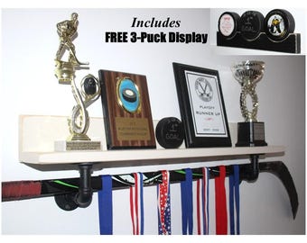 Hockey Shelf with Industrial Pipes