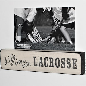 Lacrosse Photo Display, Fun Lacrosse Frame, Gift for Lacrosse Player, Cool Lacrosse Room Decor, Lacrosse Coach Gift, Fun Lacrosse Team Gift