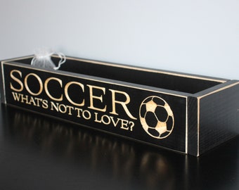 Soccer Gift,Soccer Girl,Soccer Jewelry Box,Soccer Memory Box,Soccer Keepsake Box,Bedroom,Soccer Player,Soccer Mom,Soccer Desk,Dresser,Coach