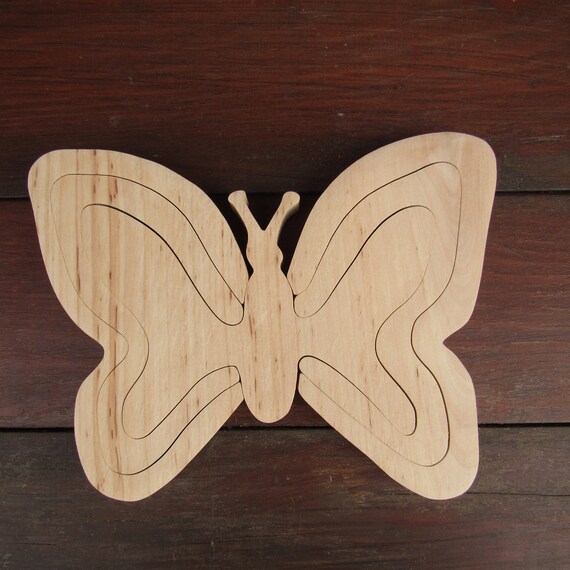 wooden butterfly toy
