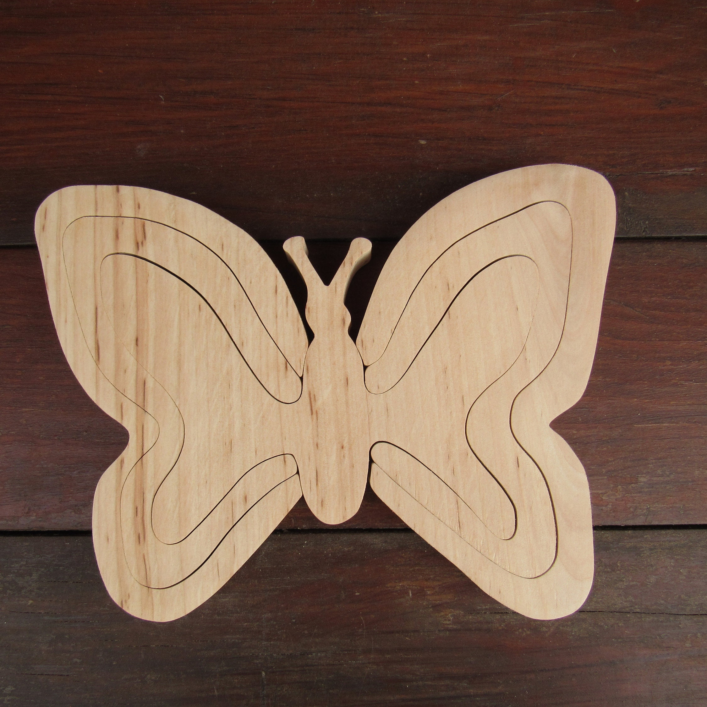 wooden butterfly toy