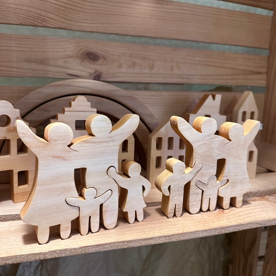 Puzzle in legno per adulti Cube Città - 240 pezzi puzzle in legno in scatola regalo, decorazione murale e regalo per amici e familiari (14 anni