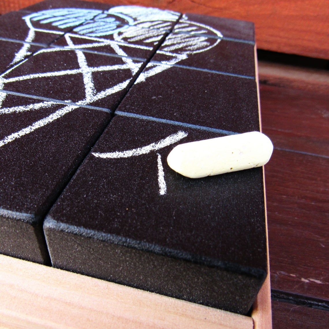 12 Black Cubes Chalkboard Blocks Set of blocks Wooden Etsy