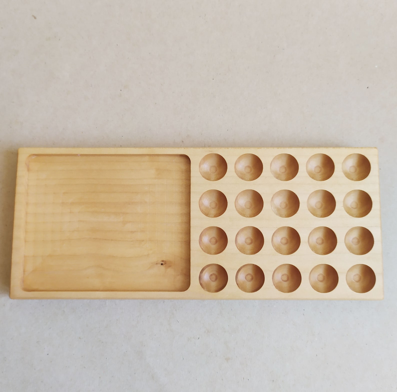 Wooden Number Board, Math Number Wooden Trays, Montessori Counting ...