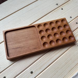 Tablero de números de madera, Bandejas de números de madera para matemáticas, Tablero Montessori para trazar y contar, Juguete escolar Waldorf, Bandeja de números, Actividad preescolar