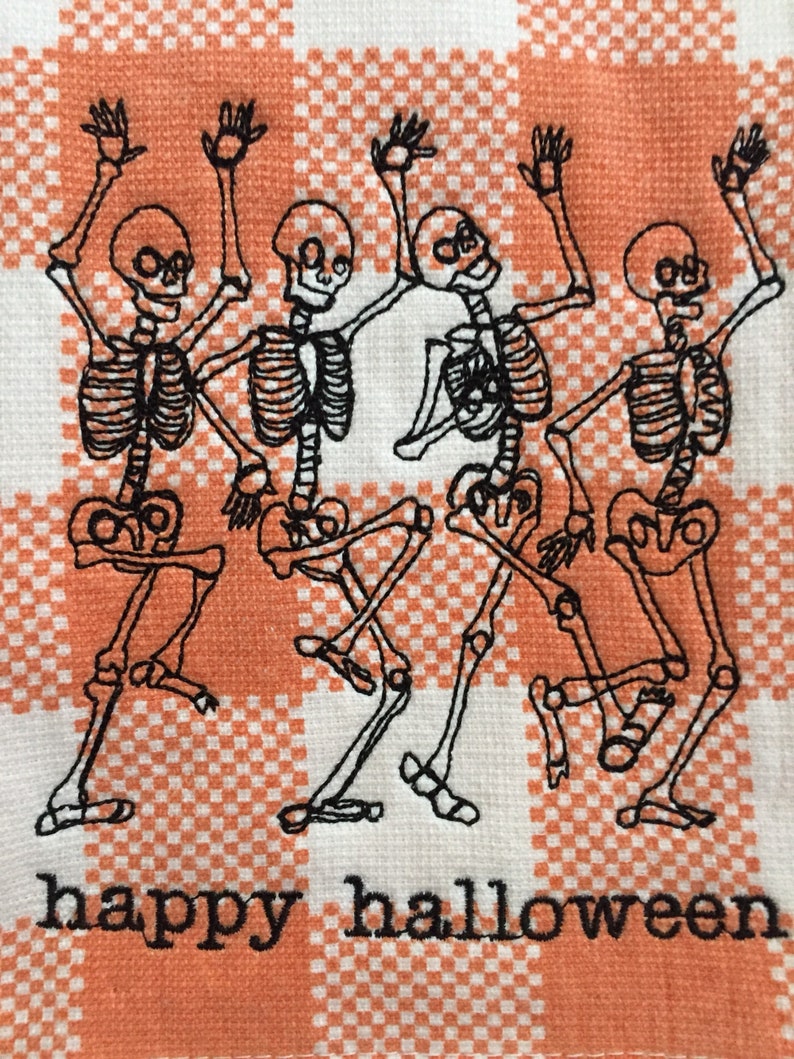 Dancing skeleton halloween machine embroidery digital design  etsy Dancing skeleton halloween machine embroidery digital design  etsy