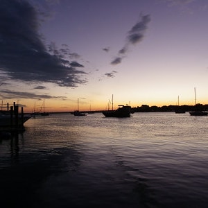 Fading Sunset Over Banks Channel - Wrightsville Beach, NC  {Instant Photo Download}