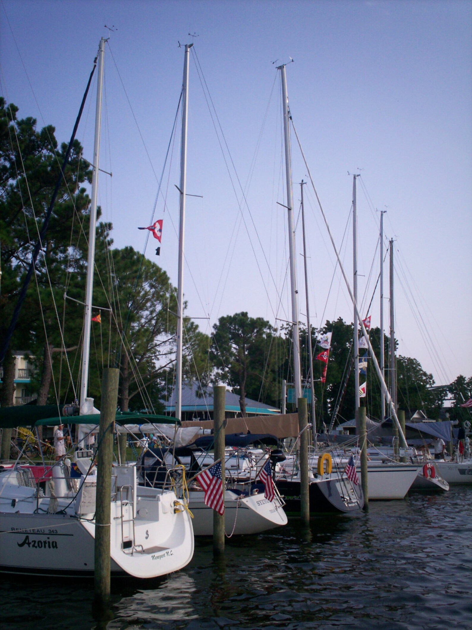 Sailboats Docked at Oriental Marina on the Neuse River Oriental, NC Etsy