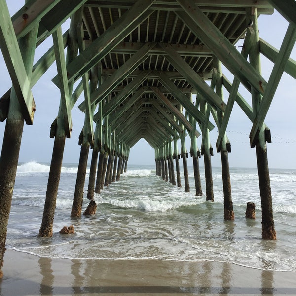 Underneath Crystal Pier, Wrightsville Beach, NC  {Instant Photo Download}