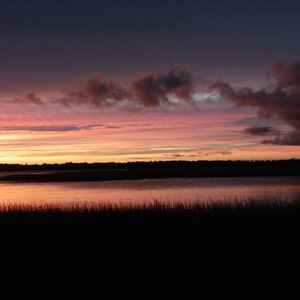 Sonnenuntergang am Ufer Kanal - Wrightsville Beach, NC