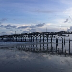 Oak Island Pier - Summer Sunset
