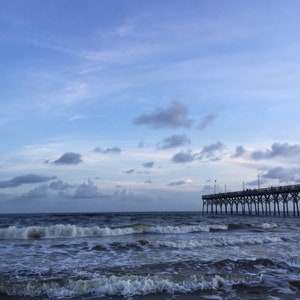 Oak Island Pier - Summer Sunset {4}