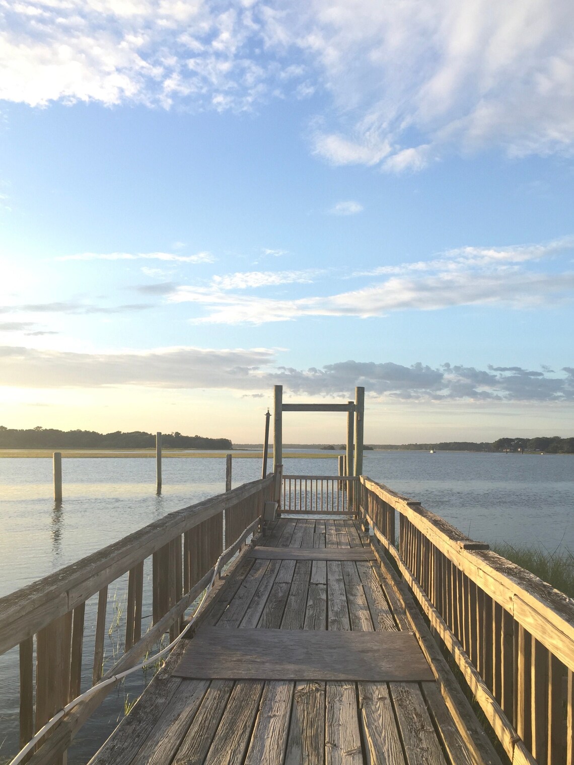 Pier Facing Intracoastal Waterway Oak Island NC instant Etsy