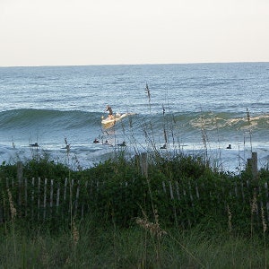 Surfer through the Dunes - Wrightsville Beach, NC  {Instant Photo Download}