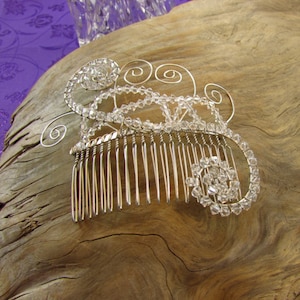 Crystal Hair Comb, Bridal Hair Comb, Bridal Accessory, Gatsby Hair Comb, Whimsical Hair Comb, Swarovsky Crystal Hair Comb, Vintage Hair Comb