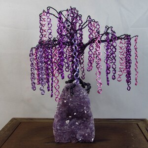 Handmade Gemstone Tree/ Bonsai Tree/ Amethyst/ February Birthstone/ Handmade/ Hand Crafted/ Tree of Life