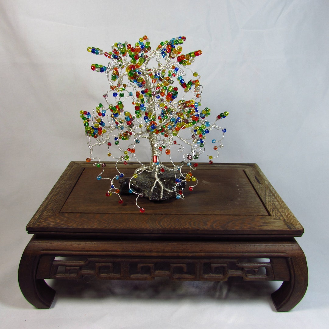 Handmade Gemstone Tree/ Bonsai Tree/ Rainbowtree/ Handmade/ Hand ...