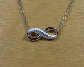 Swarovski Infinity Necklace with Cubic Zirconia