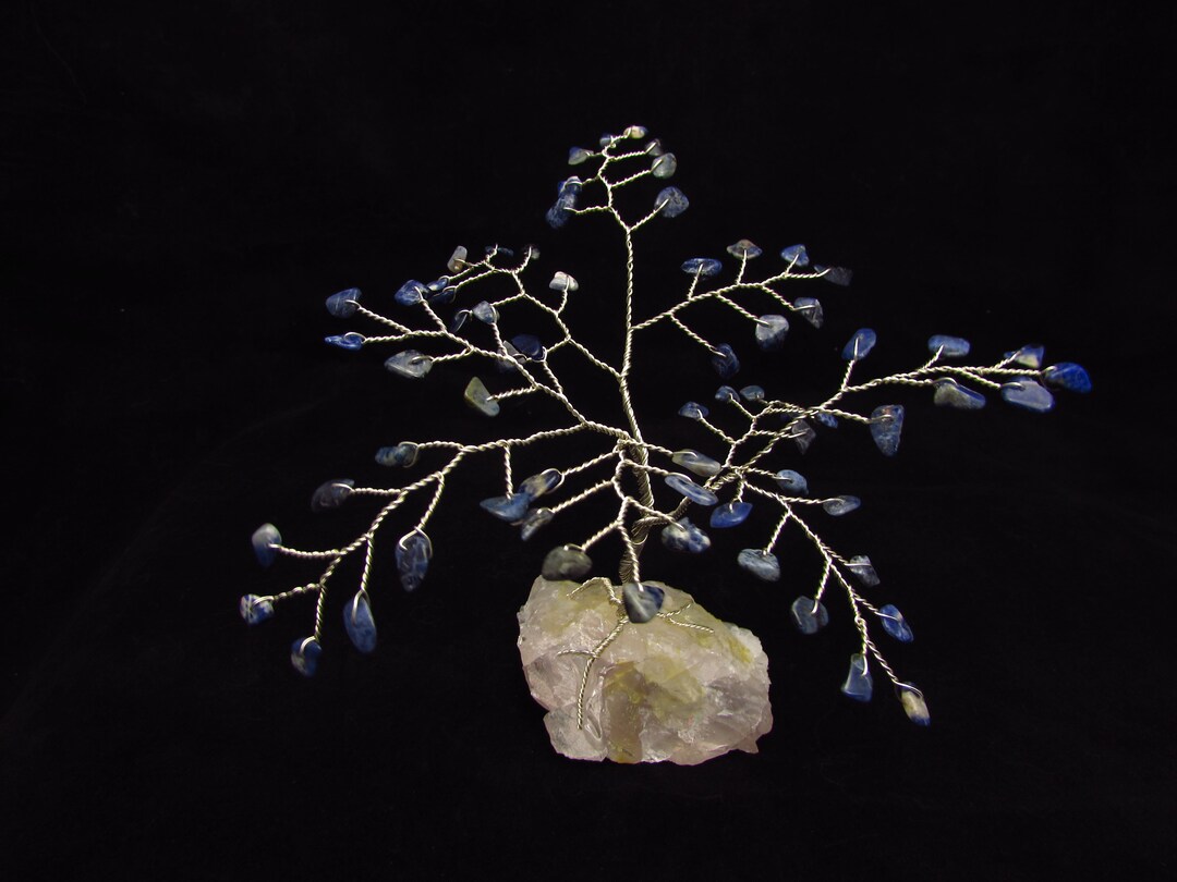 Wire Wrapped Bonsai Tree Gem Tree Gemstone Tree Bonsai Etsy