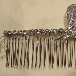 Swarovski Crystal & Brooch Hair Comb/ Handmade/ Handcrafted/ Bride