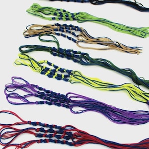 Tzitzit Handmade Fringes  ,Set of 4 Messianic CHOOSE A COLOR