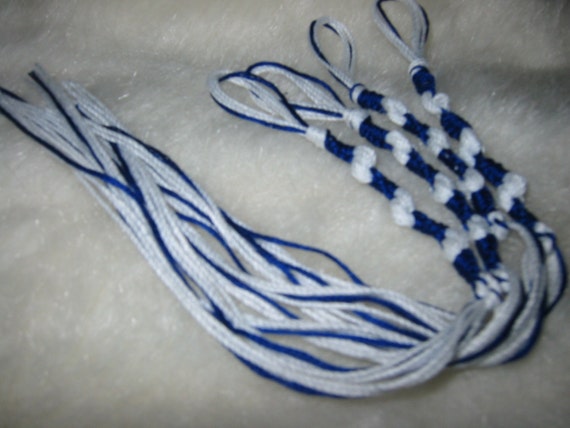 TZIT TZIT BLUE & WHITE MESSIANIC  TZITZIT  TZITZIOT Braided Loop USA made 