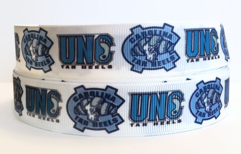 University of NORTH CAROLINA TAR HEELS 7//8/" GROSGRAIN RIBBON 1,3,5,10 YARDS