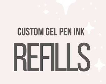 PaperMate InkJoy Gel Pen Refills - BLACK OR BLUE ink refills - epoxy glitter pen refill