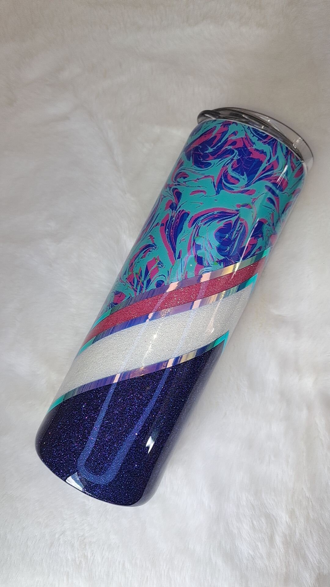 Handmade Ink Swirl 20 Ounce HOGG Stainless Steel Epoxied Tumbler - Etsy
