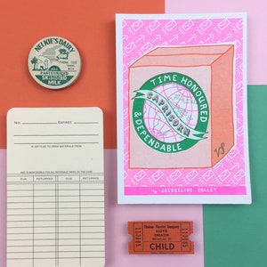 A6 Capricorn Star sign Risograph Print