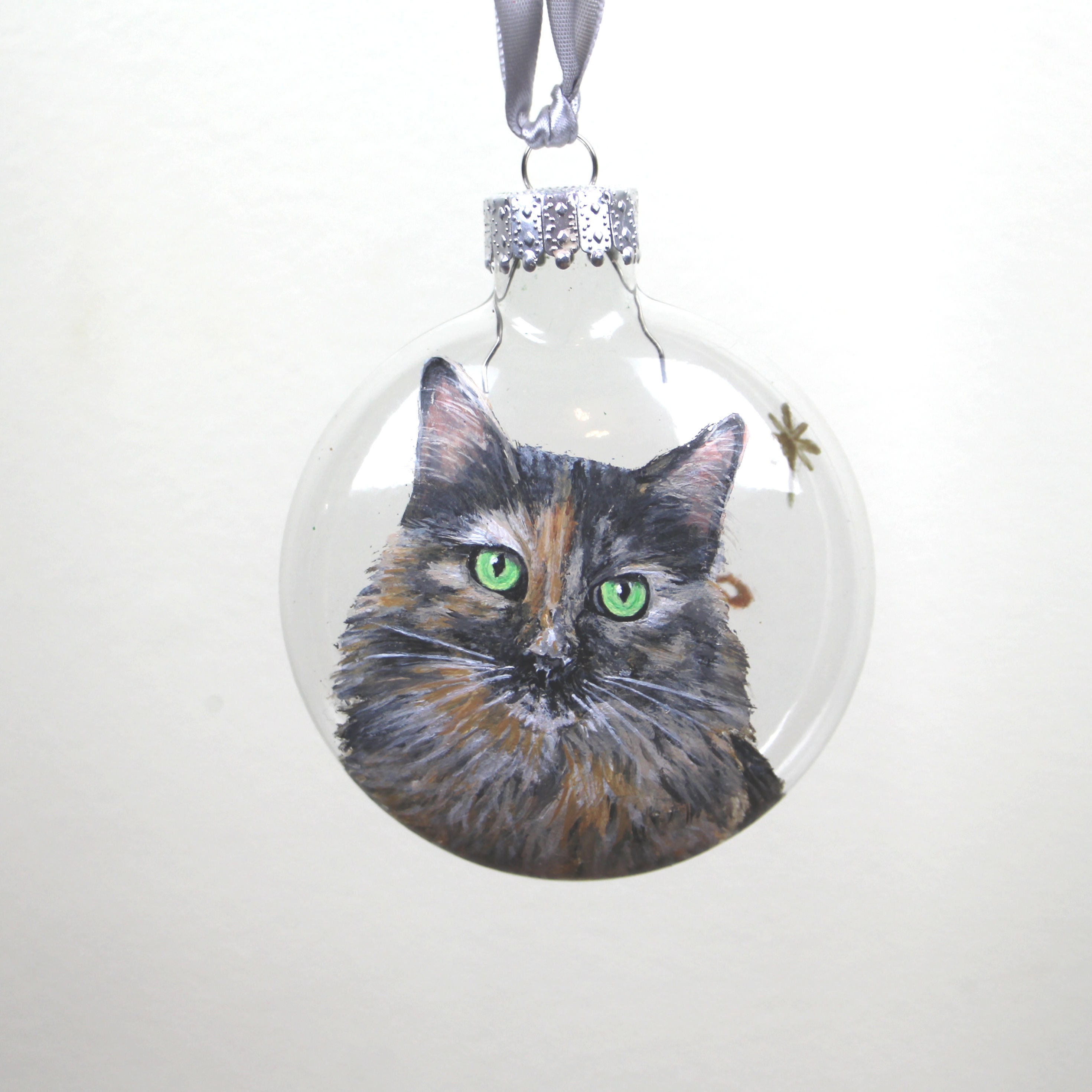 Hand Painted Custom Cat Ornament from your Photo Personalized Etsy