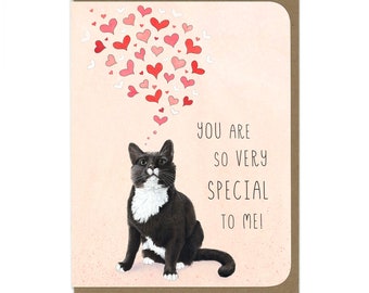 You Are Special Tuxedo Cat - Card