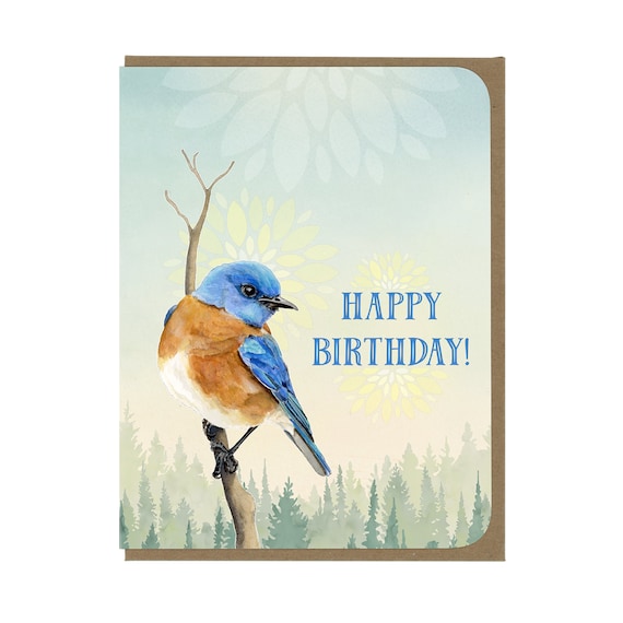 Bluebird Birthday Card Bluebird Birthday Card