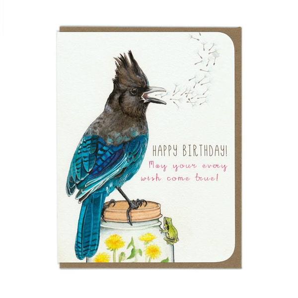 BIRTHDAY Steller's Jay - Birthday Card