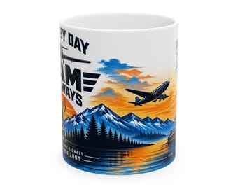 Pilot by Day, Ham Always – Amateur Radio & Aviation Ceramic Mug | 11oz