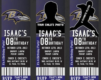 Ravens Custom Invitation | NFL Football Party Invite | Birthday Baby Shower Printable