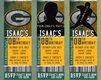 Packers Custom Invitation | NFL Football Party Invite | Birthday Baby Shower Printable